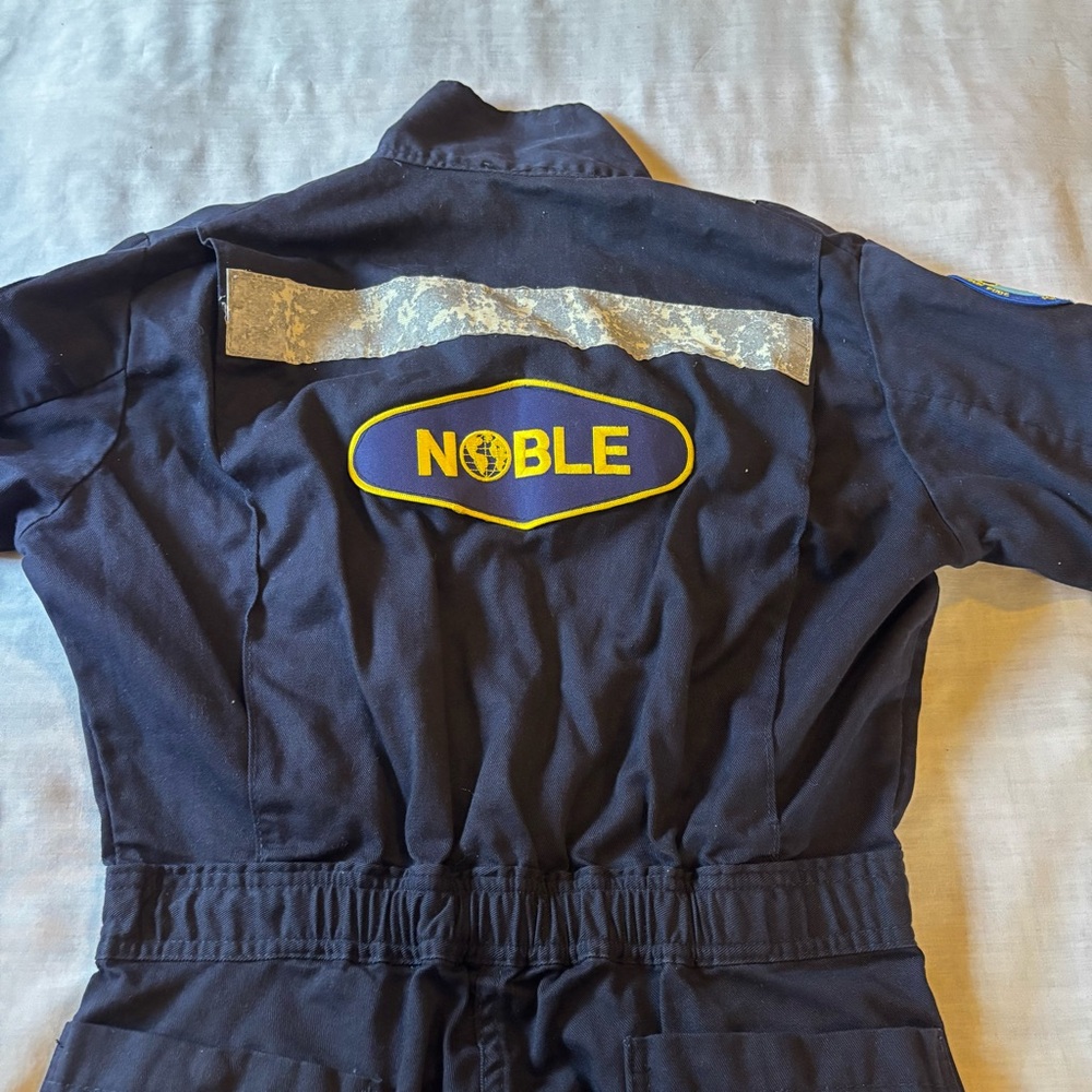 Indura Men's 34R by Westex Flame Resistant Navy Blue Bib Overalls USA Made - Picture 11 of 12